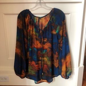 Flowy blue top